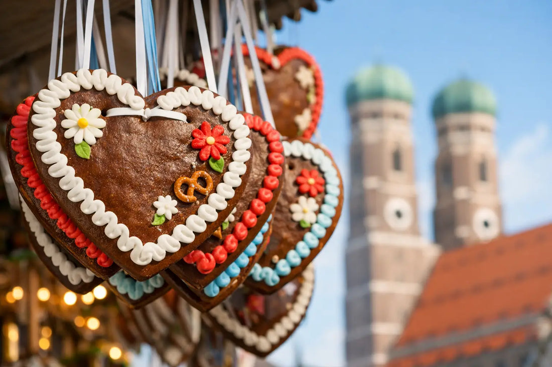 Traditionelle Lebkuchenherzen aus München