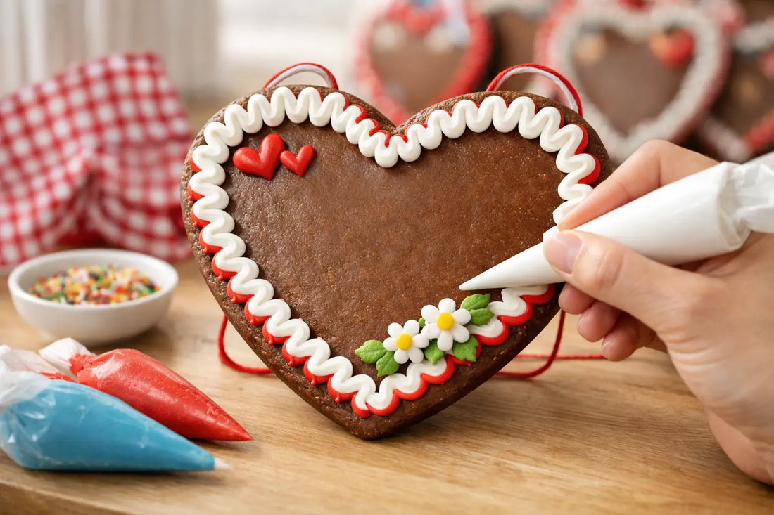 Was schreibt man auf ein Lebkuchenherz?
