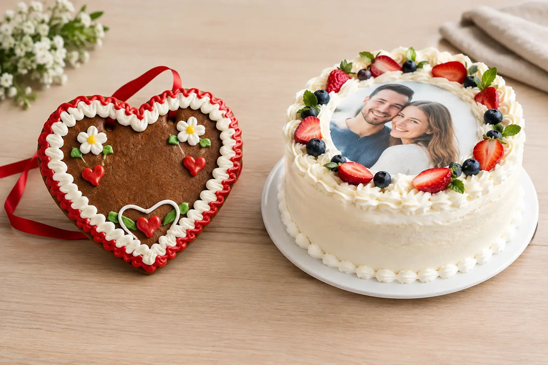 Lebkuchenherz oder Fototorte: Was passt besser?
