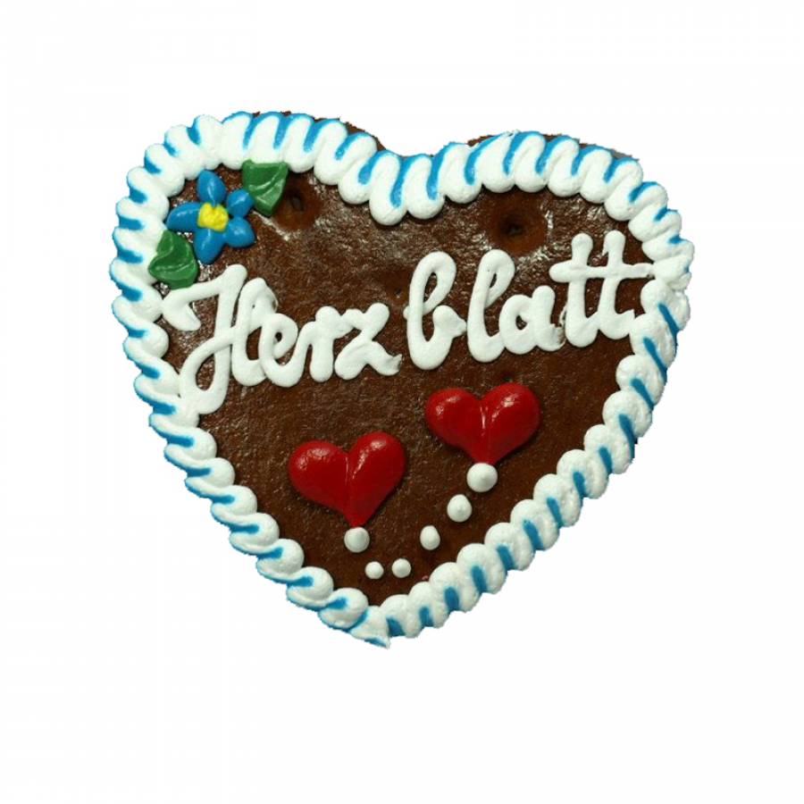Lebkuchenherz Tischkarte  Platzkarte mit individuellem Text ca.13  cm 