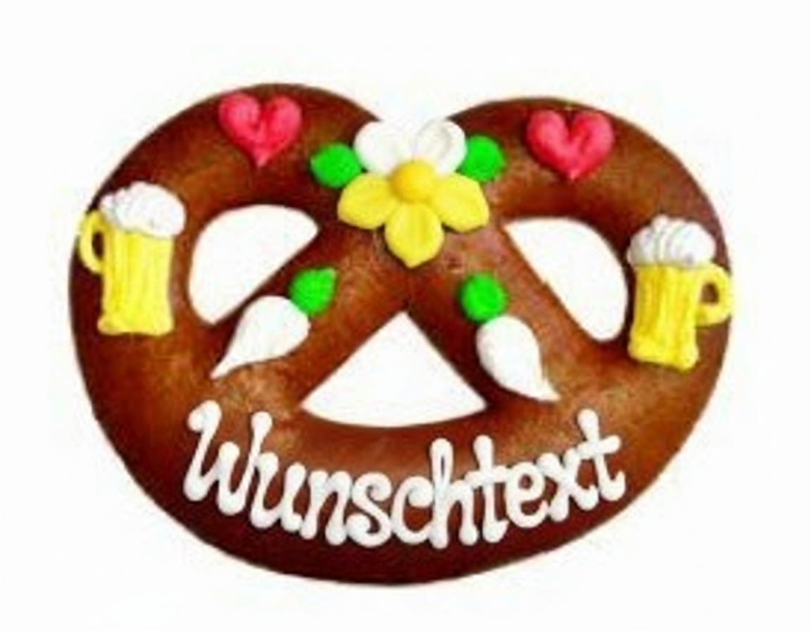 Lebkuchen-Breze personalisieren | mit Namen & Wunschtext | 16cm