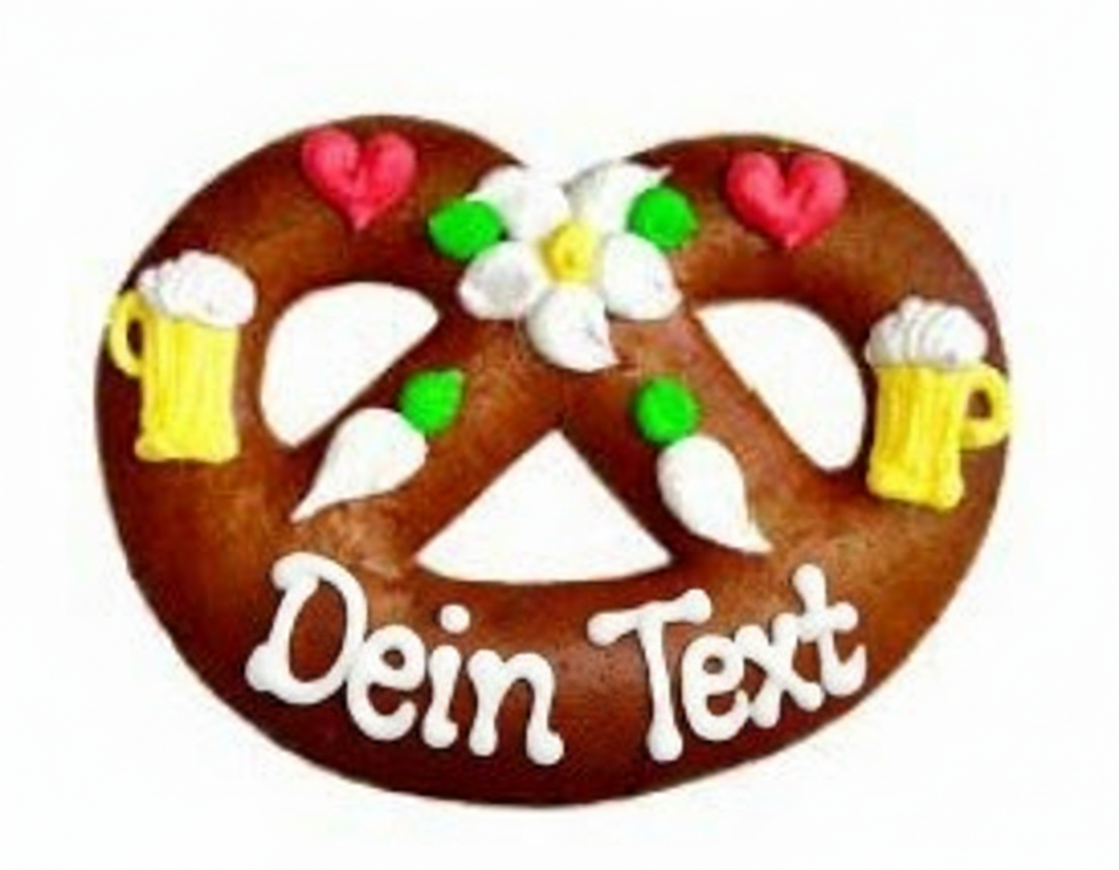 Lebkuchen-Breze personalisieren | mit Namen & Wunschtext | 16cm