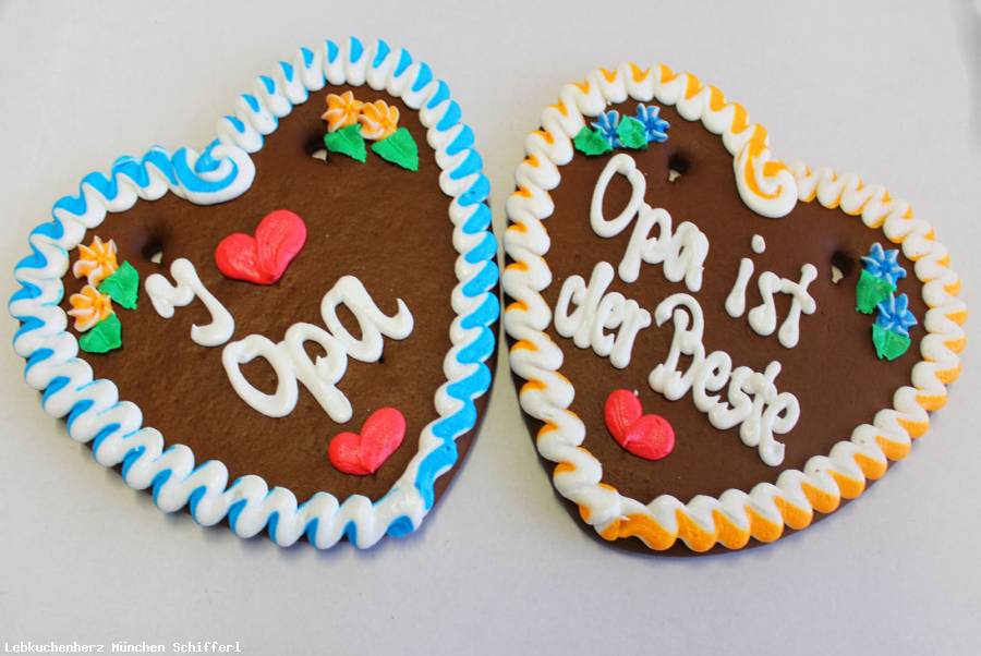 Lebkuchenherzen Sprüche I Love Opa ,Opa ist der Beste