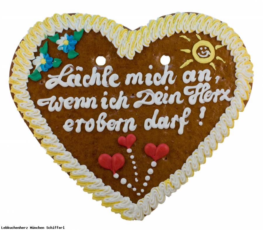 Lebkuchenherz 500 Gramm mit individuellem Text ca.36 x 34 cm
