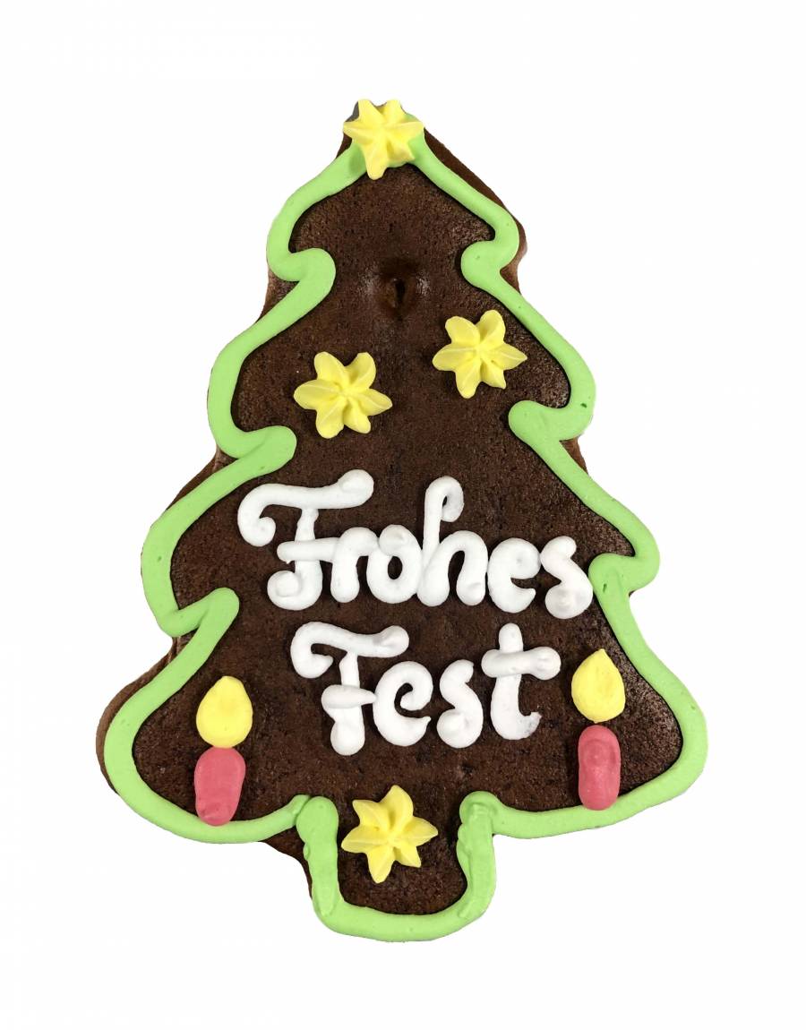 Lebkuchen-Tannenbaum   Frohes Fest 15 cm