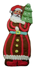 Lebkuchen Weihnachtsmann mit Tannenbaum