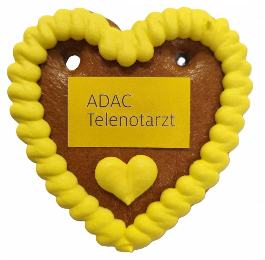 Lebkuchenherz 10 cm mit  Logo  
