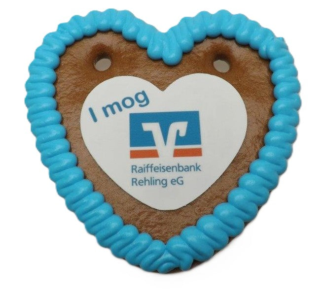 Lebkuchenherz 10 cm mit  Logo  