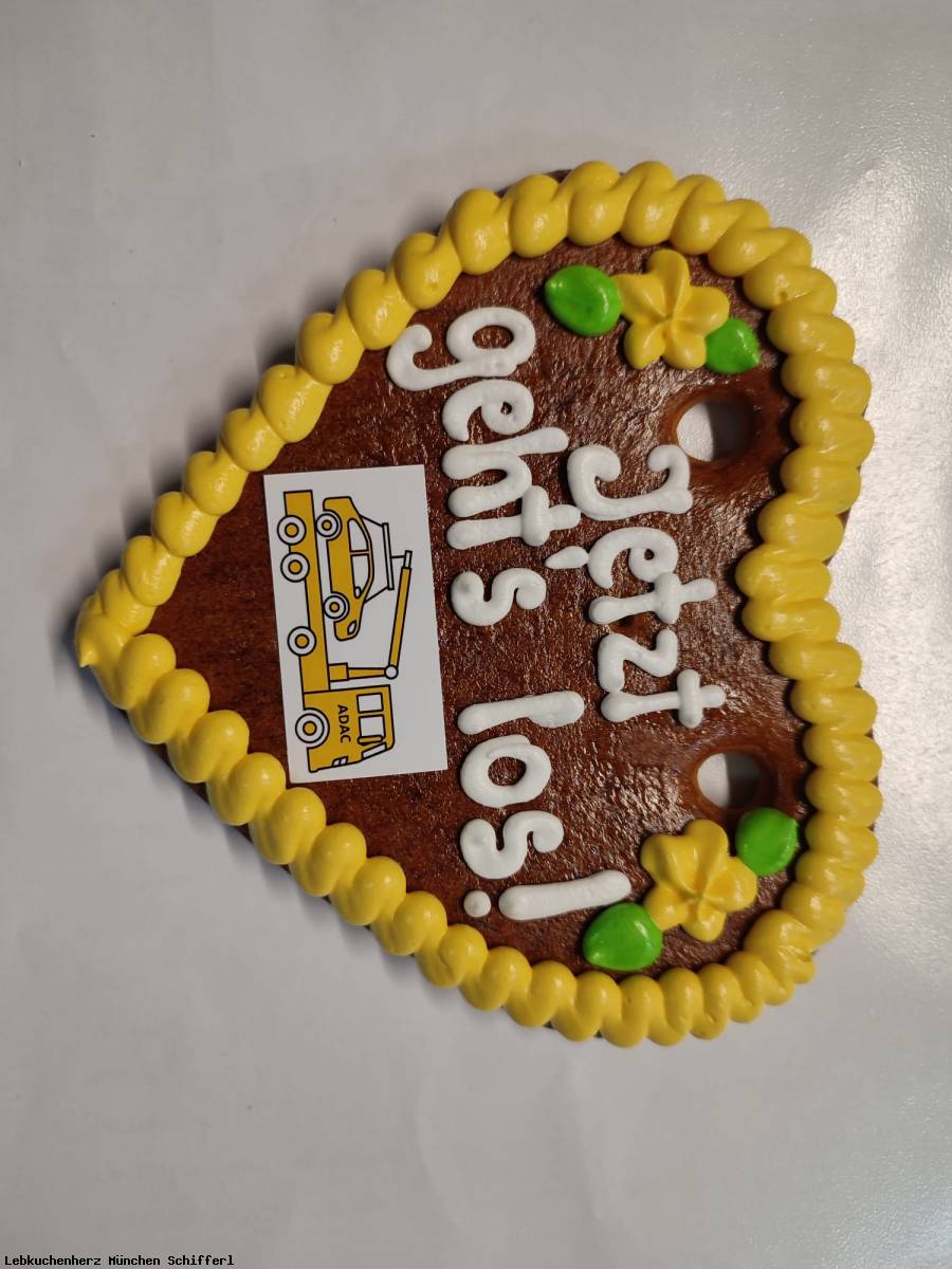 Lebkuchenherz 17 cm mit  Logo  