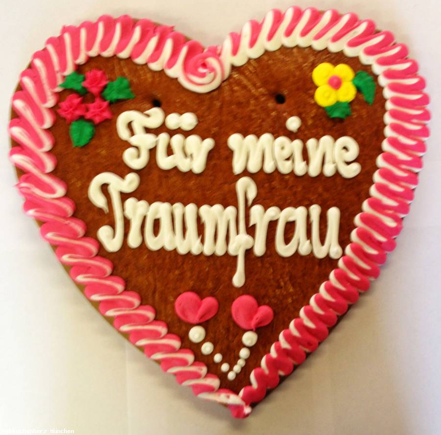 Lebkuchenherz XXL Fuer meine Traumfrau