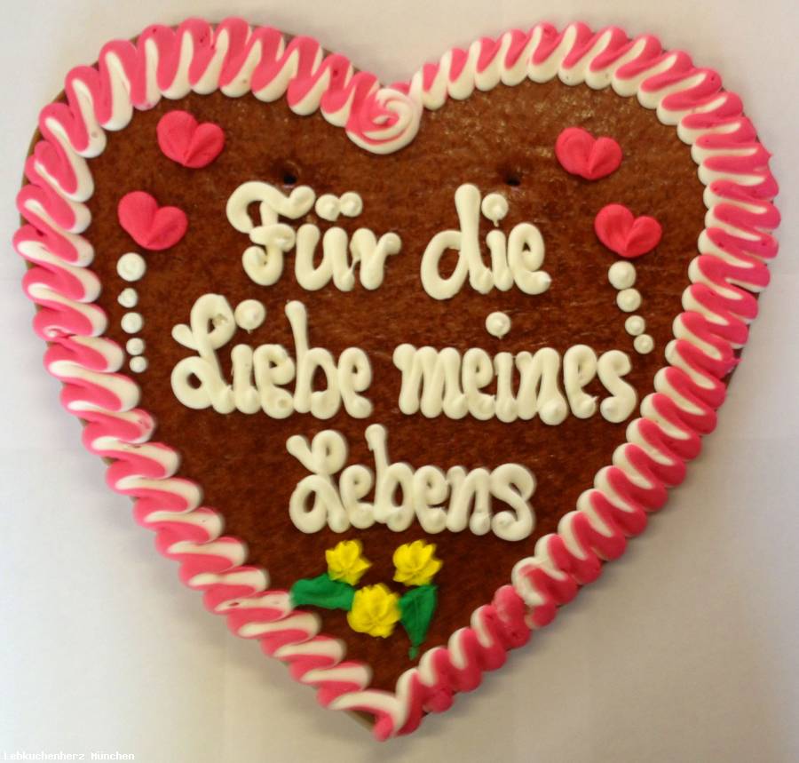 Lebkuchenherz XXL Für die Liebe meines Lebens 