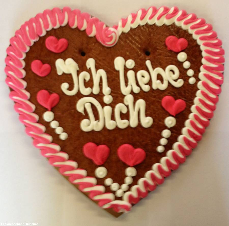 Lebkuchenherz XXL Ich liebe Dich