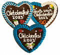  Lebkuchenherzen Gruß vom Oktoberfest 2025“, 40 Stück im Karton 