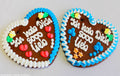 Lebkuchenherzen Spruch Ich hab Dich sooo lieb ,bw ,Feier,Party