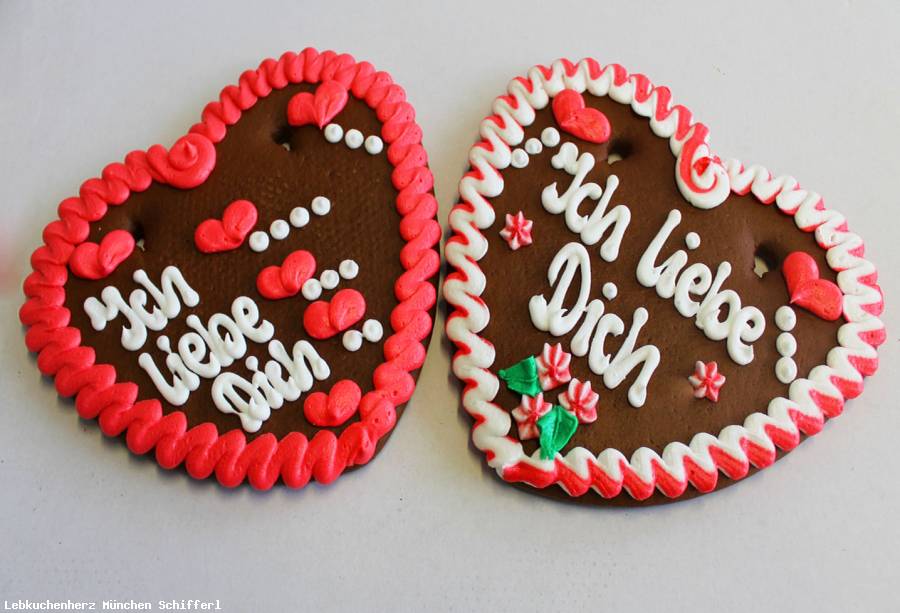 Lebkuchenherzen Spruch Ich lieb Dich 23 cm,rw