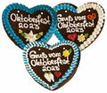 Lebkuchenherzen Spruch  Oktoberfest 2024 ,20 Stück im Karton  