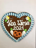 Oktoberfest Lebkuchenherz  Koa Wiesn 2021