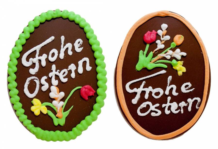 Osterei Relief in Cello 70 GRAMM Vollmilchschokolade