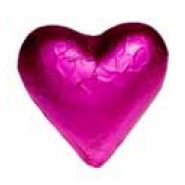 Schokoladenherz 14 x 15 cm   cm , 10 Stück