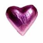 Schokoladenherz mini 3 x 4  cm  , 100 Stück