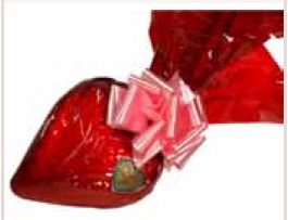 Schokoladenherzen mit Wunschtext 20 x 22  cm ,2 Stück