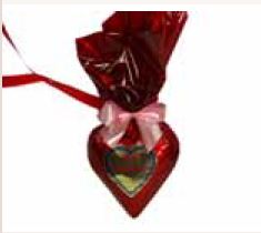 Schokoladenherzen mit Wunschtext 9 x 10  cm ,20 Stück