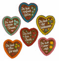 Wiesn Lebkuchenherz  Spruch  bunt 