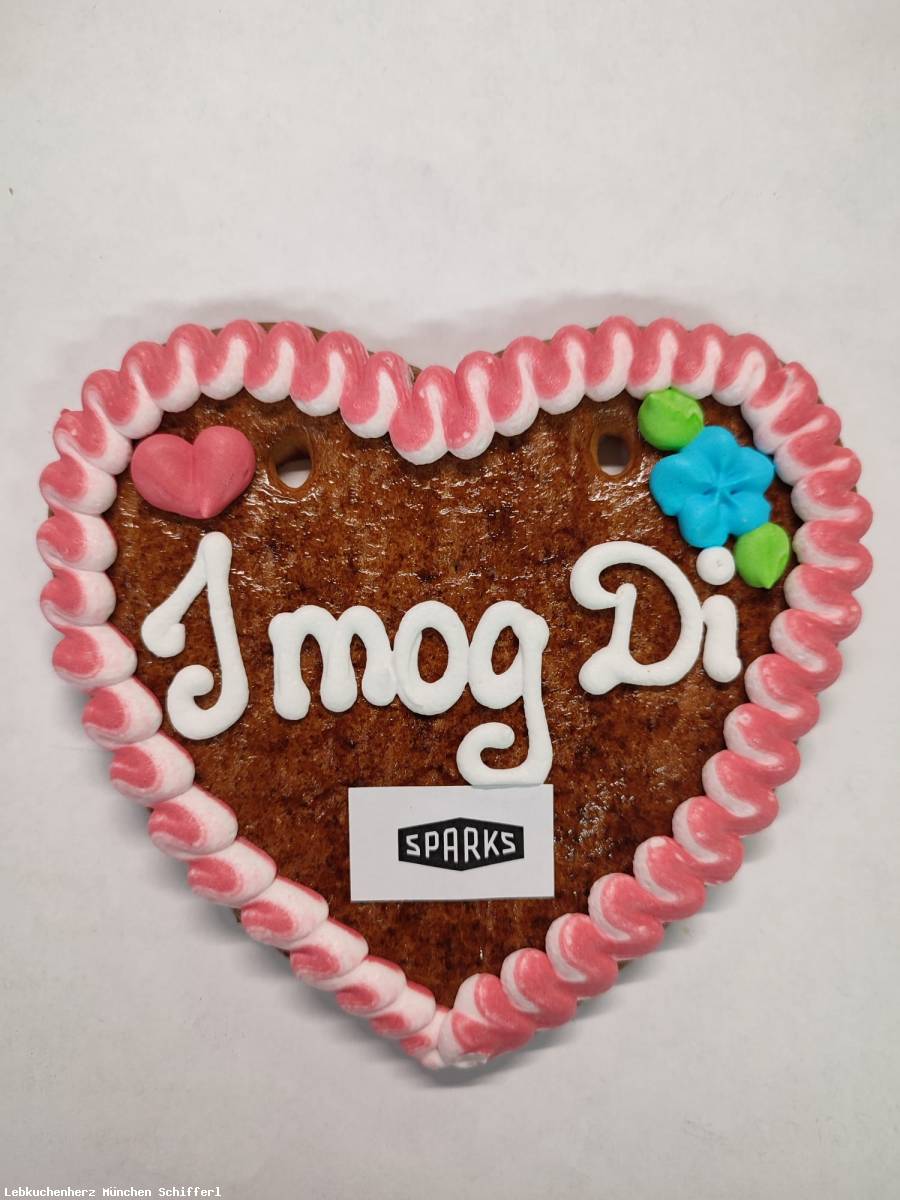 Lebkuchenherz 13 cm mit  Logo  