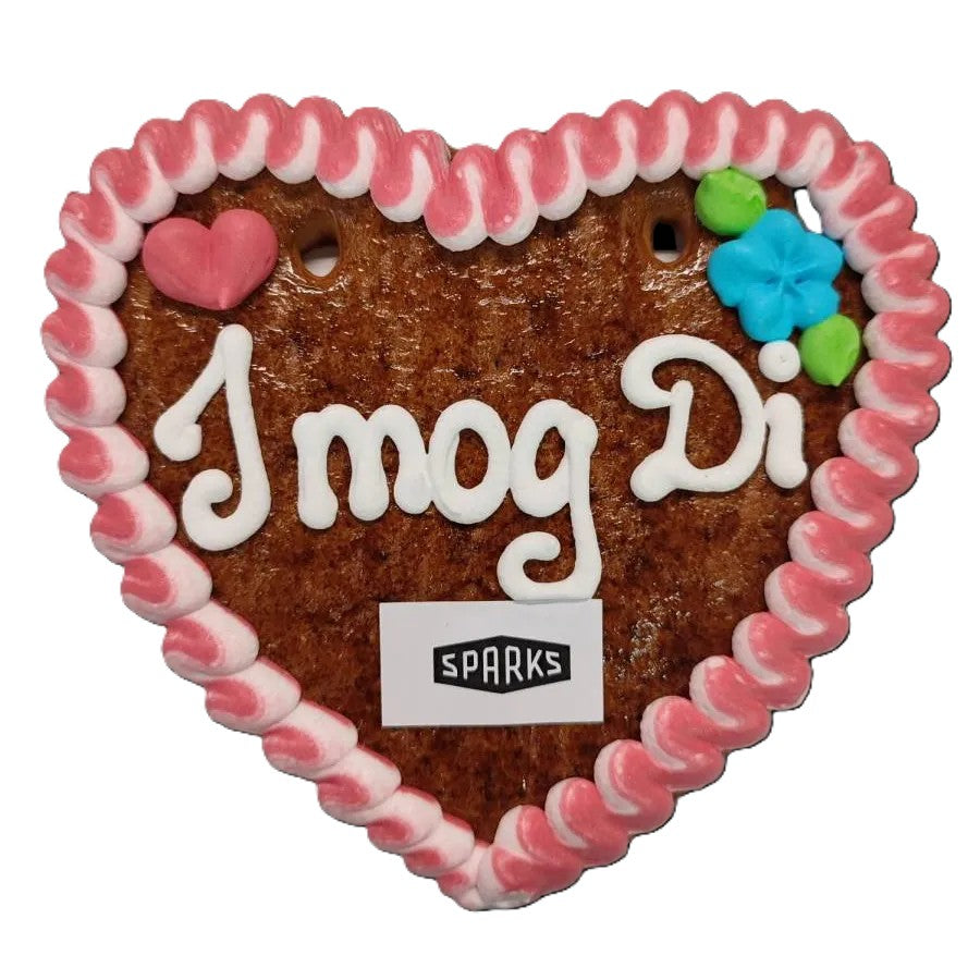 Lebkuchenherz 13 cm mit  Logo
