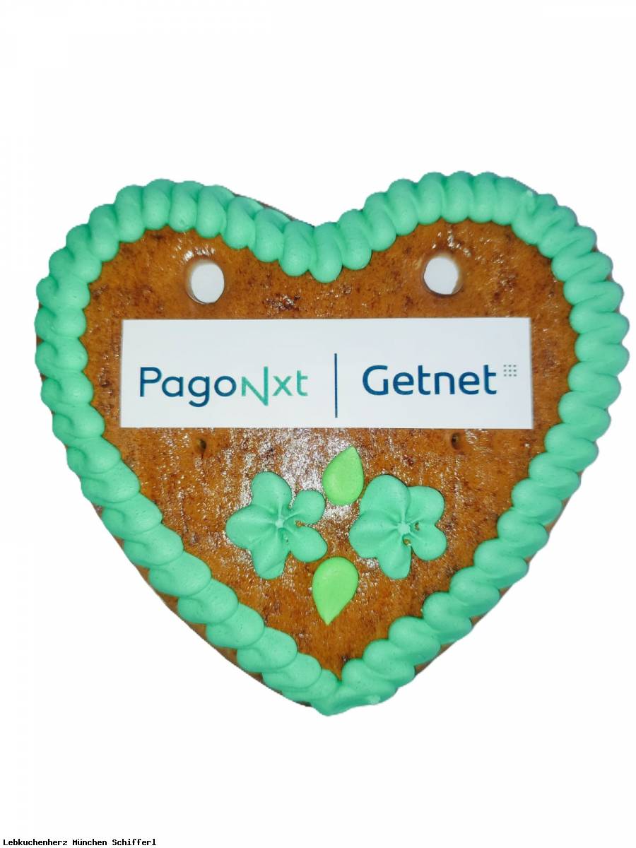 Lebkuchenherz 13 cm mit  Logo  