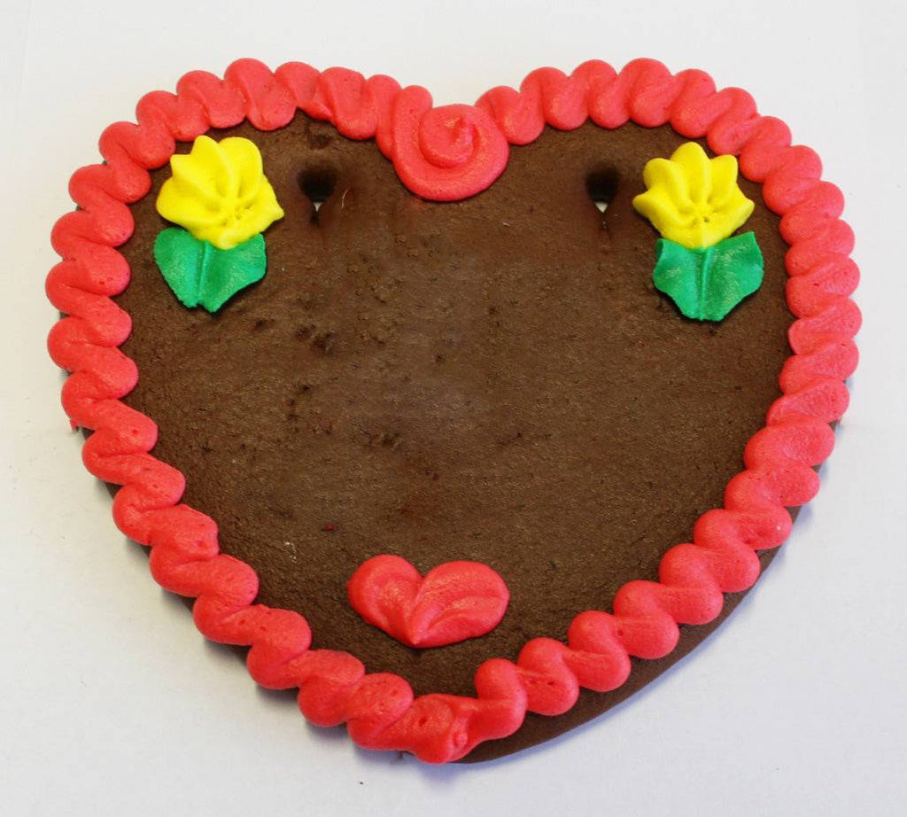 Blau-weiße Lebkuchenherz-Tischkarte mit individuellem Text, 13 cm groß, von Lebkuchenherzen-bestellen, für festliche Anlässe.