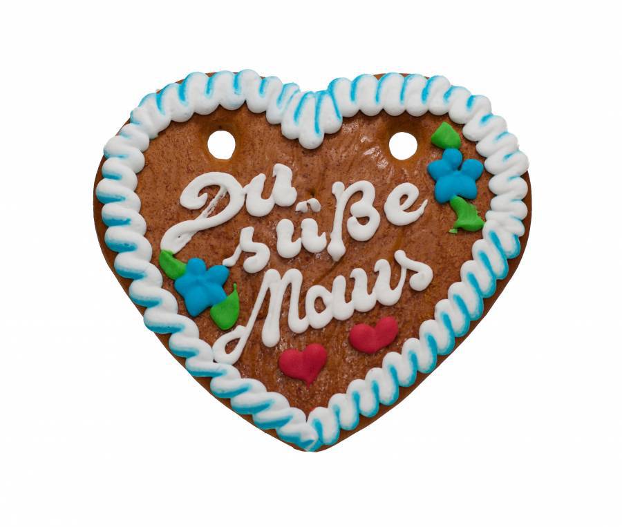 Lebkuchenherz,Platzkarte,Tischkarte ca.100 Gramm mit individuellem Text ca.17 cm - Lebkuchenherzen-Fabrik