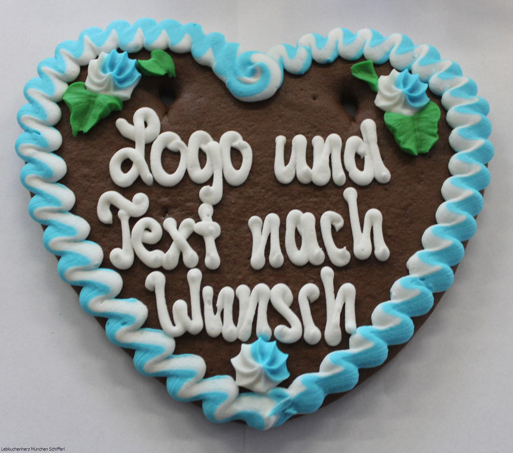 Lebkuchenherz Wunschtext 22 x 23 cm |Lebkuchenherzen-Fabrik - Lebkuchenherzen-Fabrik