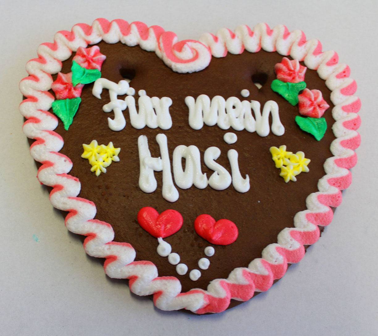 Lebkuchenherz Wunschtext 22 x 23 cm |Lebkuchenherzen-Fabrik - Lebkuchenherzen-Fabrik