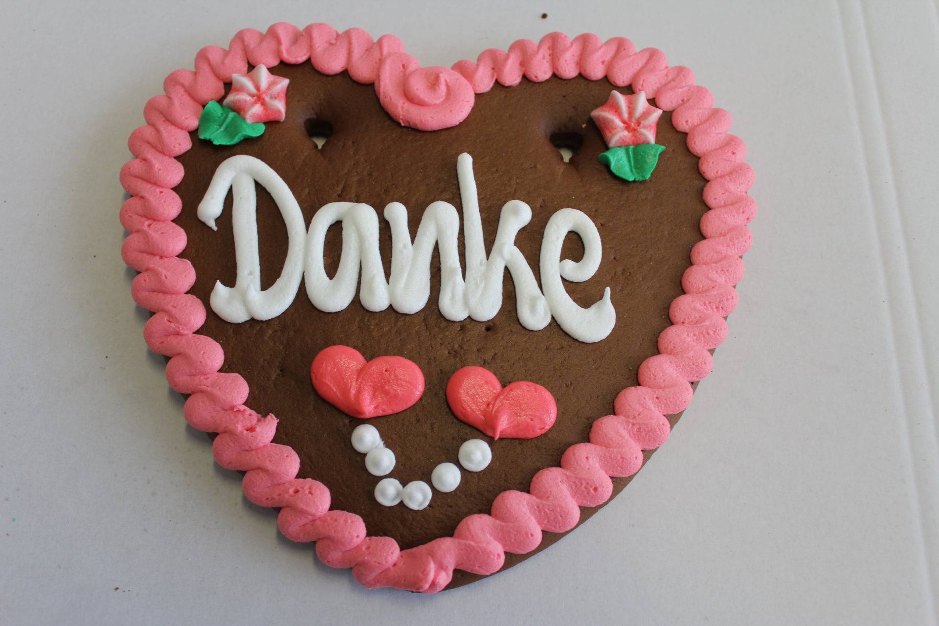 Lebkuchenherz Wunschtext 22 x 23 cm |Lebkuchenherzen-Fabrik - Lebkuchenherzen-Fabrik