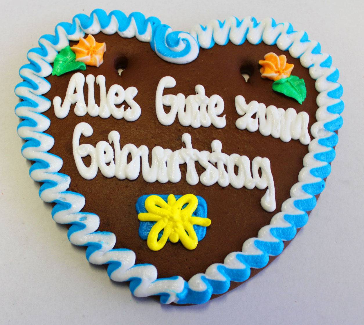 Lebkuchenherz Wunschtext 22 x 23 cm |Lebkuchenherzen-Fabrik - Lebkuchenherzen-Fabrik