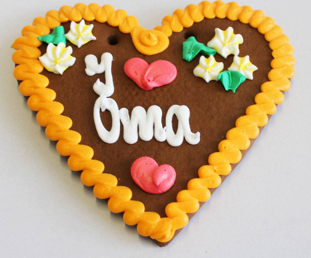 Lebkuchenherz Wunschtext 22 x 23 cm |Lebkuchenherzen-Fabrik - Lebkuchenherzen-Fabrik